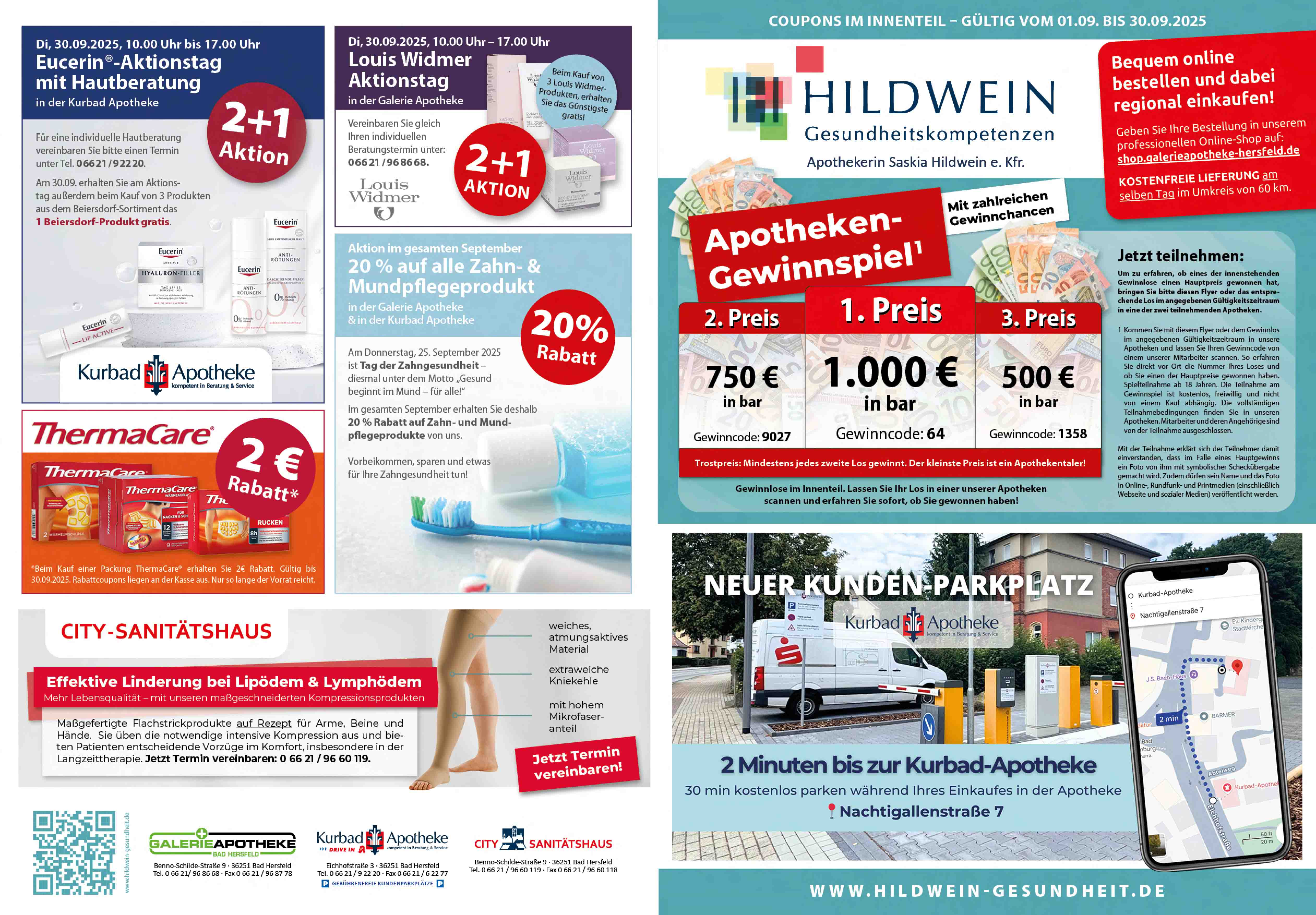 Hildwein Gesundheitskompetenzen Monatsflyer September 2025
